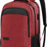 Monsdle Travel Laptop Backpack Anti Theft Water Resistant Backpacks School Computer Bookbag with USB Charging Port for Men Women College Students Fits 15.6 Inch Laptop (Black)